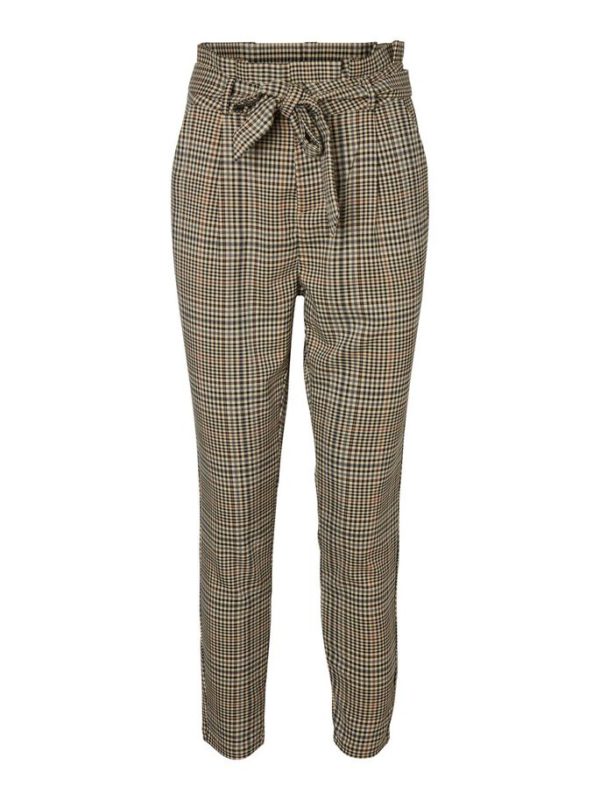 Vero Moda CHEQUERED PAPERBAG TROUSERS - Image 3
