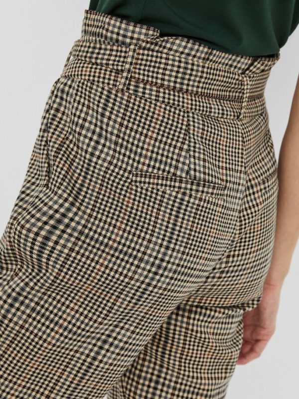 Vero Moda CHEQUERED PAPERBAG TROUSERS - Image 5