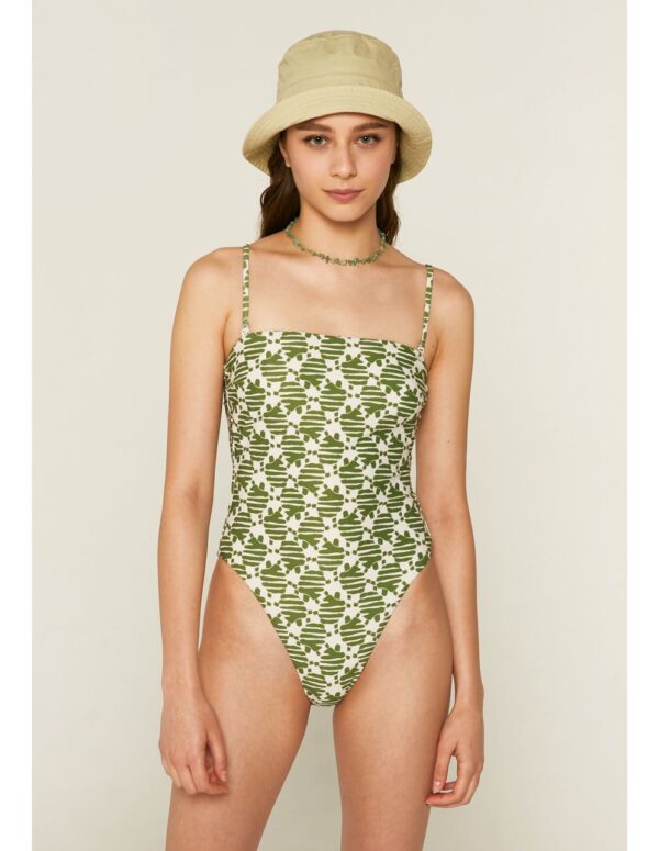 Compania Fantastica turtle print swimsuit