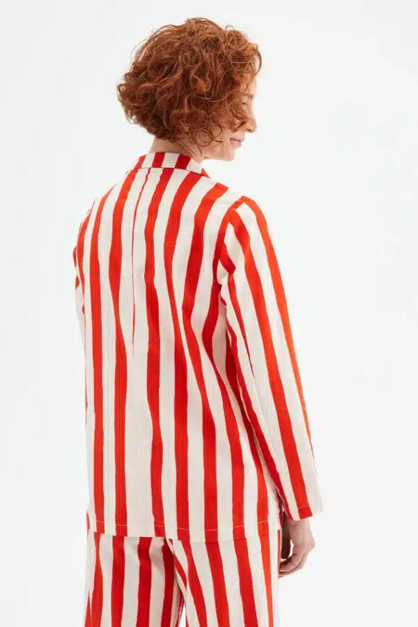 Compania Fantastica γυναικείo stripe print blazer - Image 5