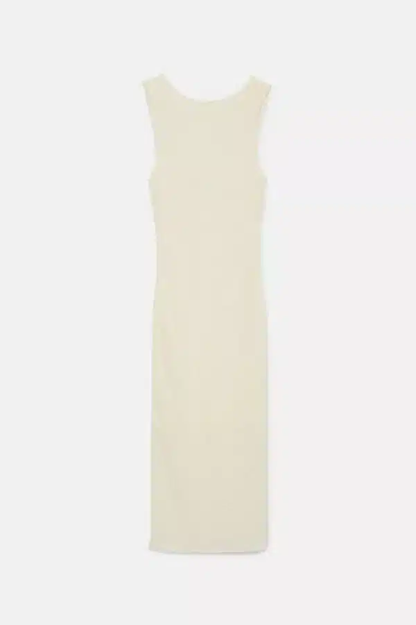 Compania Fantastica γυναικείo white stretch midi dress - Image 5