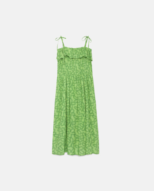 Compania Fantastica γυναικείο φόρεμα Lime Flower print - Image 6