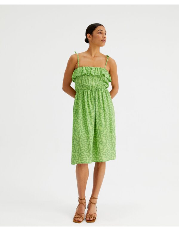 Compania Fantastica γυναικείο φόρεμα Lime Flower print - Image 3