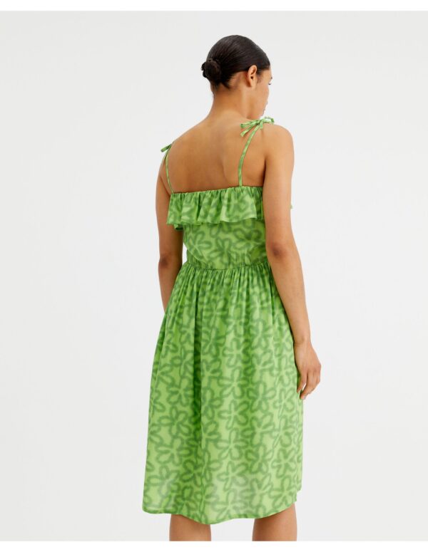 Compania Fantastica γυναικείο φόρεμα Lime Flower print - Image 4
