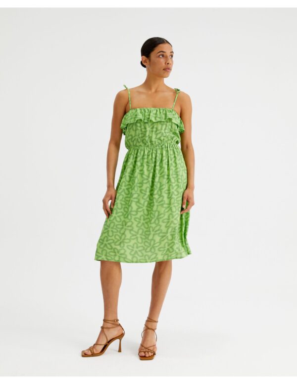 Compania Fantastica γυναικείο φόρεμα Lime Flower print - Image 5