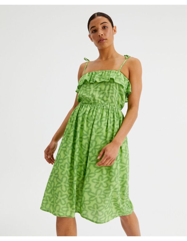 Compania Fantastica γυναικείο φόρεμα Lime Flower print