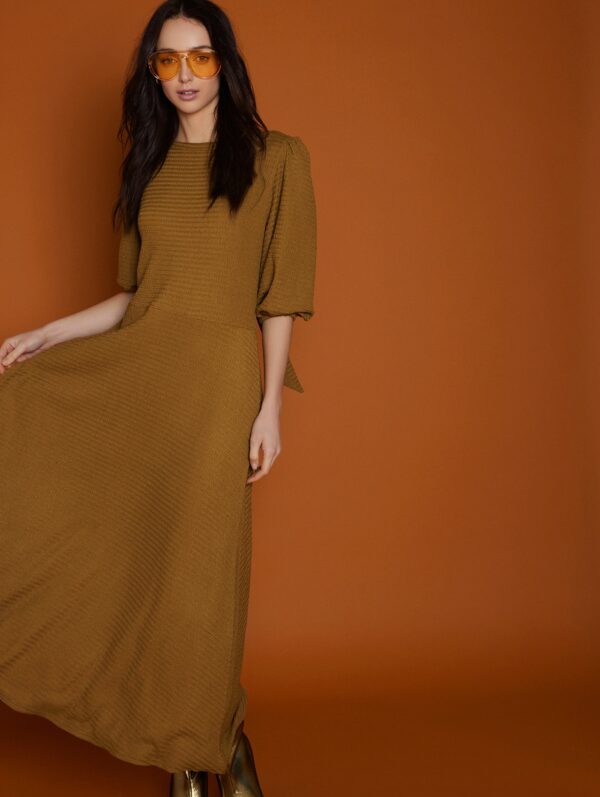 Meisie textured knit midi dress - Image 3