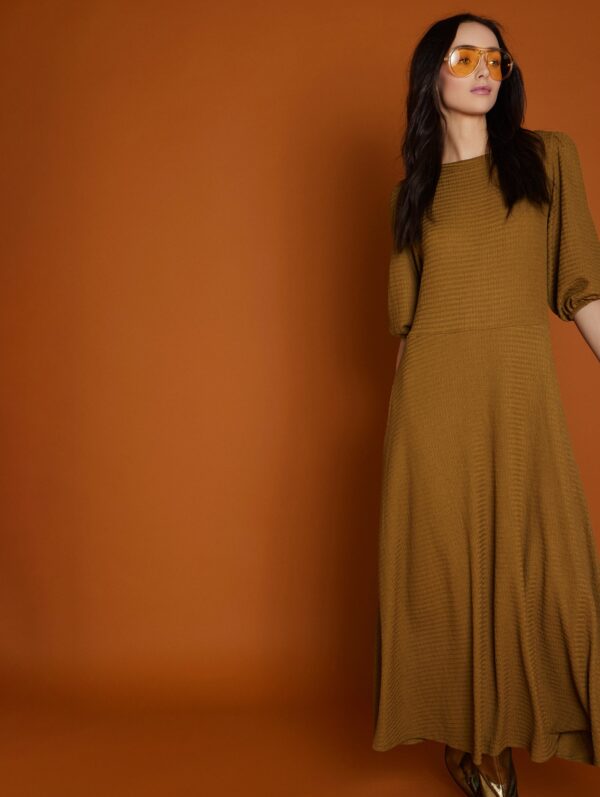 Meisie textured knit midi dress - Image 4