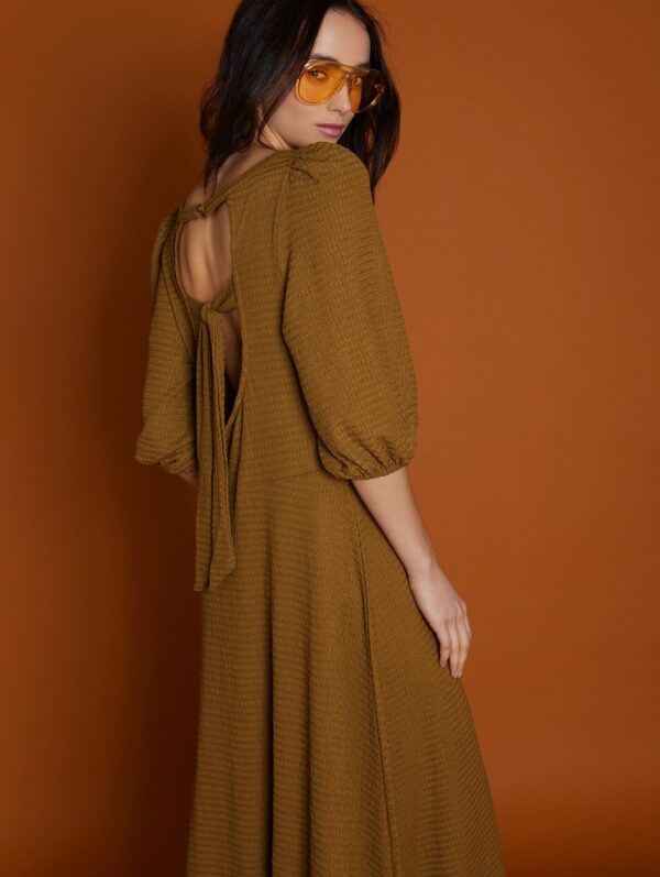 Meisie textured knit midi dress - Image 7